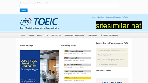 toeic.com.sg alternative sites