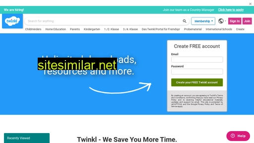 twinkl.com.sg alternative sites