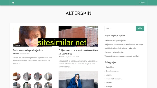 alterskin.si alternative sites