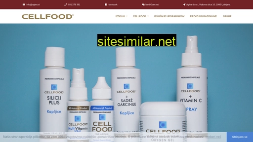 cellfood.si alternative sites