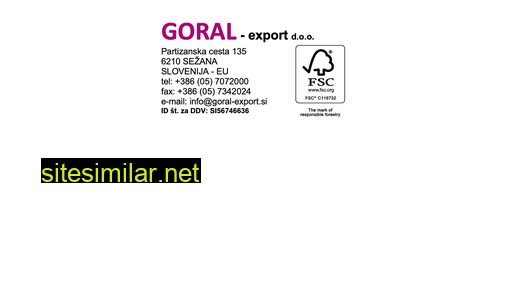 goral-export.si alternative sites