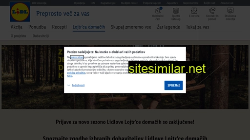 lidl.si alternative sites
