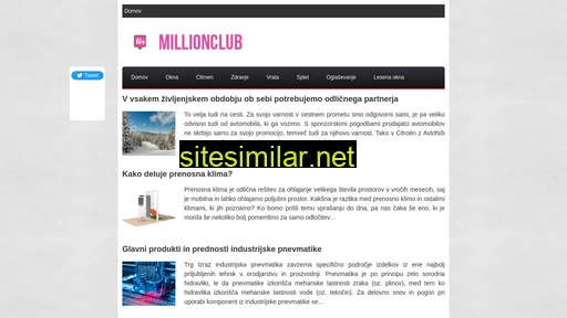 millionclub.si alternative sites