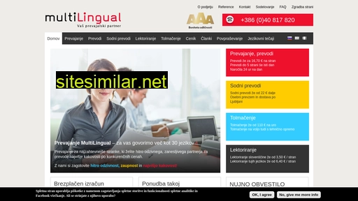 Multilingual similar sites