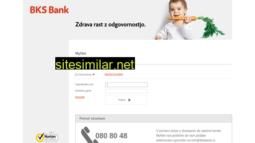 mynet.bksbank.si alternative sites