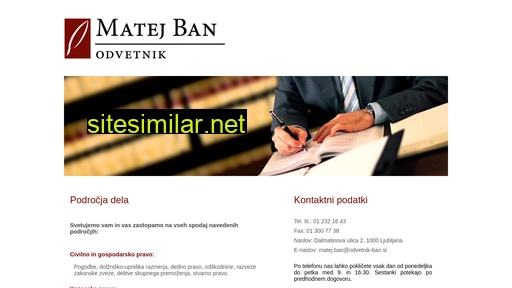 odvetnik-ban.si alternative sites