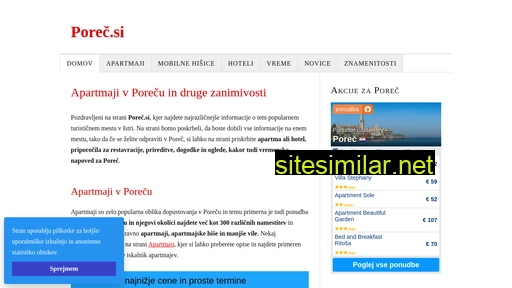 porec.si alternative sites