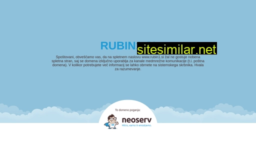 rubin1.si alternative sites