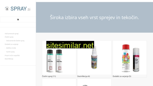 Spray similar sites