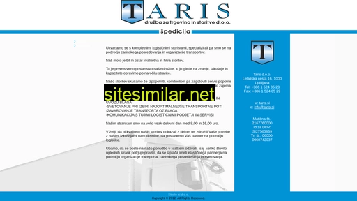 taris.si alternative sites