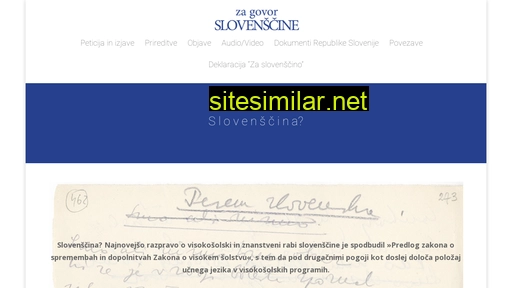 zagovor-slovenscine.si alternative sites