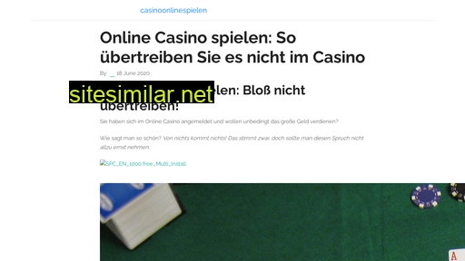 Casinoonlinespielen similar sites