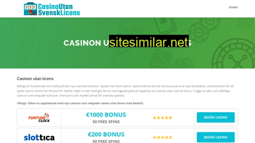 casinoutansvensklicens.site alternative sites