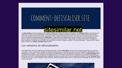 comment-defiscaliser.site alternative sites