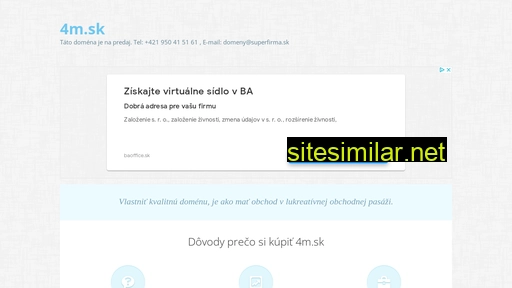4m.sk alternative sites