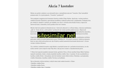 7kostolov.sk alternative sites