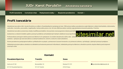 advokatporubcin.sk alternative sites