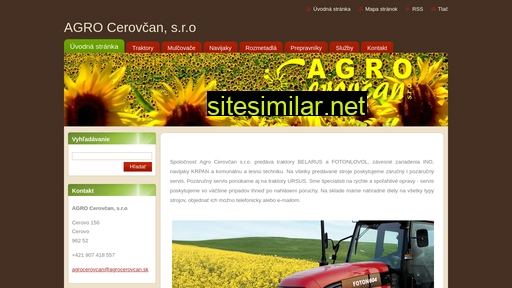 agrocerovcan.sk alternative sites