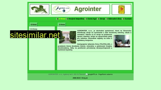 agrointer.sk alternative sites