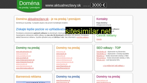 aktualnezlavy.sk alternative sites