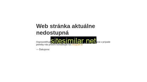 alf.sk alternative sites