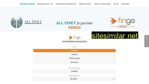 allfinet.sk alternative sites