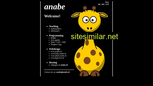 anabe.sk alternative sites