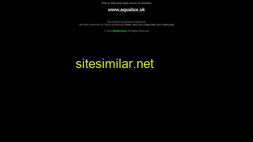 aqualux.sk alternative sites