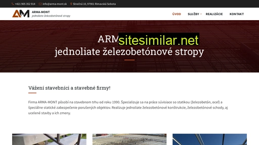arma-mont.sk alternative sites