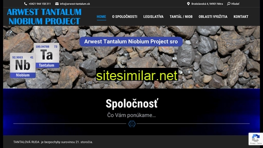 arwest-tantalum.sk alternative sites
