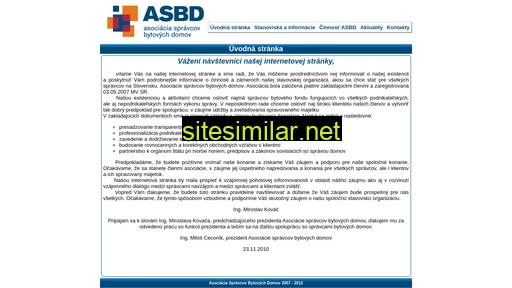asbd.sk alternative sites