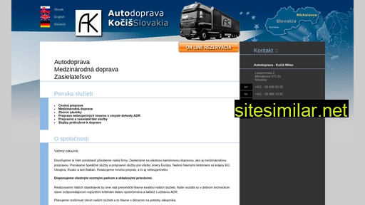 autodopravakocis.sk alternative sites