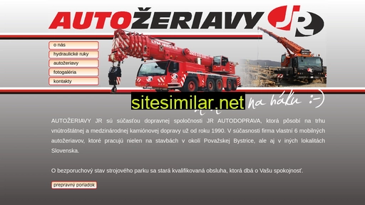 autozeriavyjr.sk alternative sites