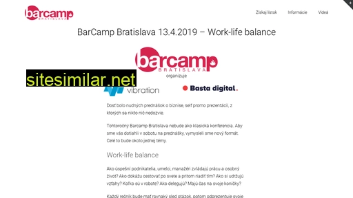 Barcampbratislava similar sites