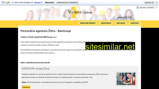 beegroup.sk alternative sites