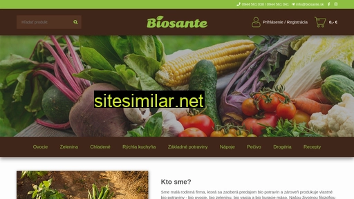 biosante.sk alternative sites