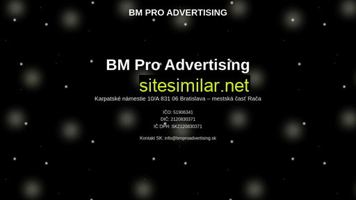 bmproadvertising.sk alternative sites