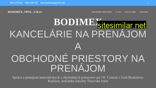 bodimex.sk alternative sites