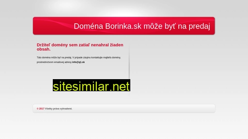 borinka.sk alternative sites