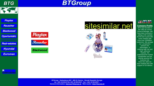 btgroup.sk alternative sites