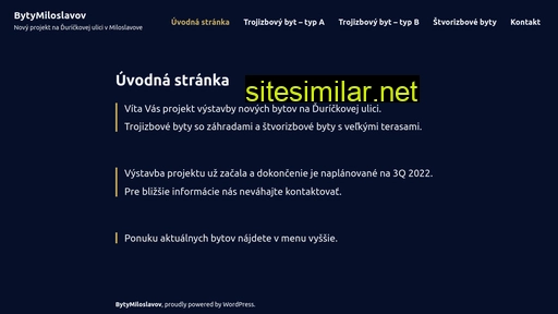 bytymiloslavov.sk alternative sites