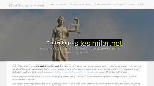 centralnyregisterexekucii.sk alternative sites
