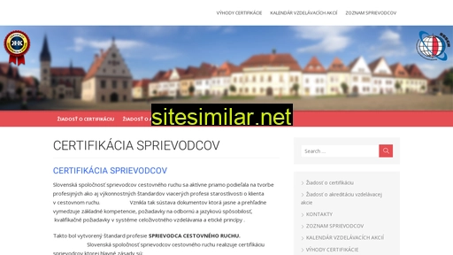 certifikaciasprievodcov.sk alternative sites
