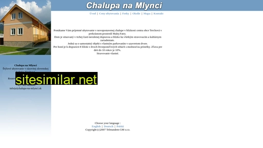 chalupanamlynci.sk alternative sites