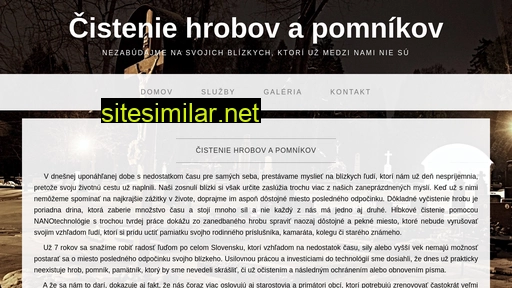 cisteniehrobu.sk alternative sites