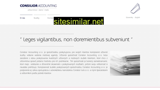 consilioraccounting.sk alternative sites