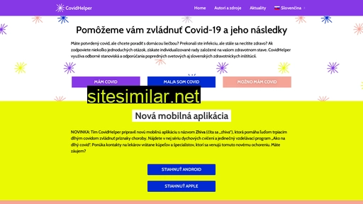 covidhelper.sk alternative sites