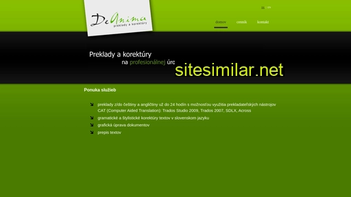 deanima.sk alternative sites