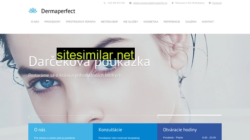 dermaperfect.sk alternative sites