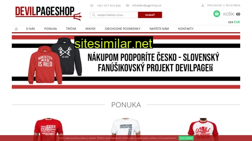 devilpageshop.sk alternative sites